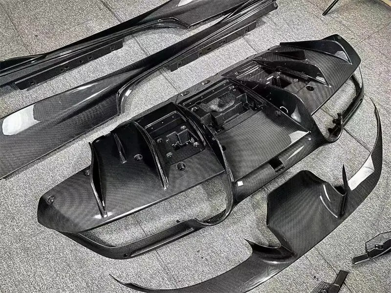 Car Kit for  F8 Modified OEM Carbon Fiber Front Lip Front Trim Side Skirt Rear Lip Tail Wing